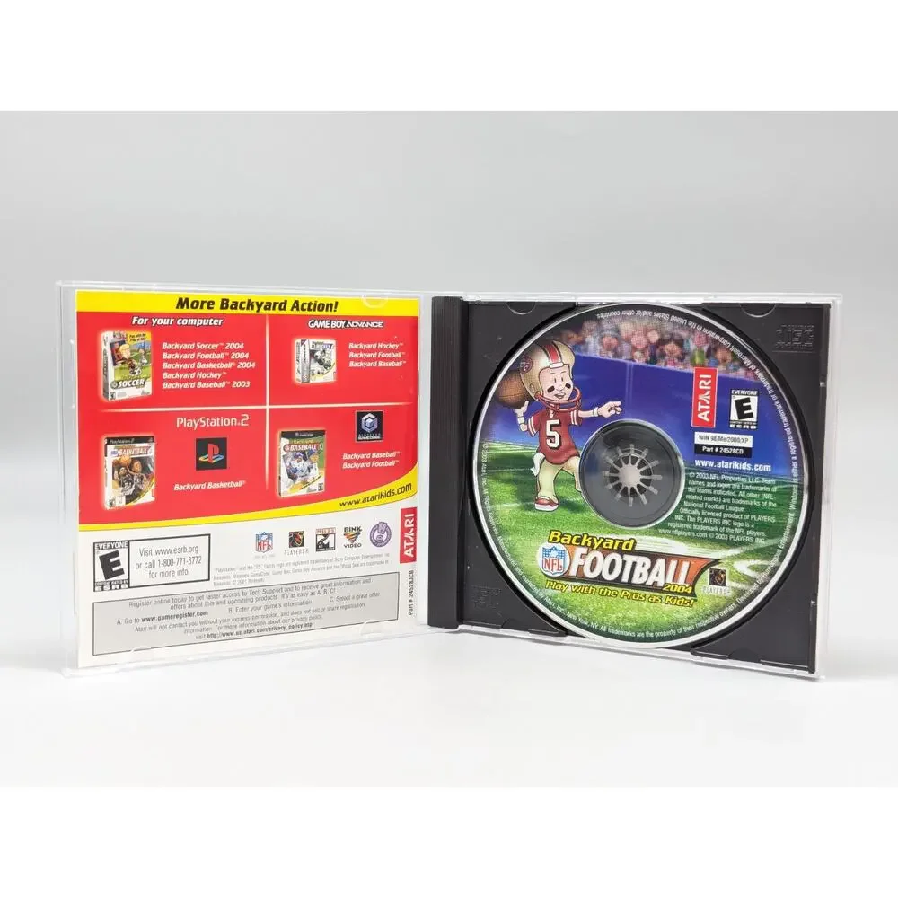 Backyard Football 2004 PC CD Video Game Jeff Garcia 49ers Cover Atari Tested